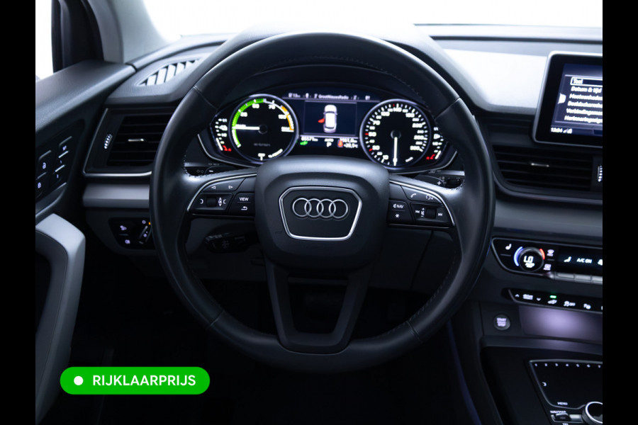 Audi Q5 50 TFSI e quattro S-Line | Luchtvering | Elec. trekhaak | Adaptieve cruise | Memory stoel | 360 Camera | Elec. achterklep | Navigatie, DAB, Stoelverwarming, Parkeerassistent, PDC V+A