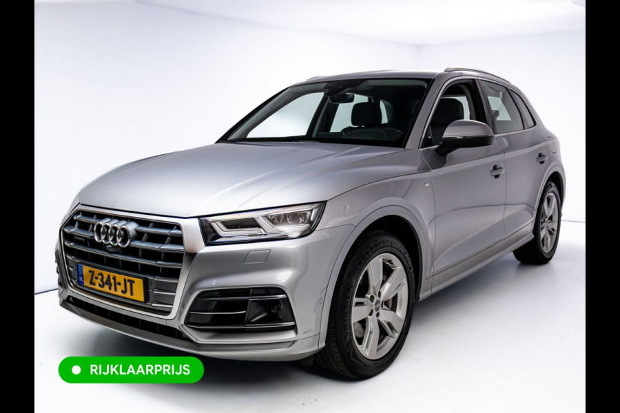 Audi Q5 50 TFSI e quattro S-Line | Luchtvering | Elec. trekhaak | Adaptieve cruise | Memory stoel | 360 Camera | Elec. achterklep | Navigatie, DAB, Stoelverwarming, Parkeerassistent, PDC V+A