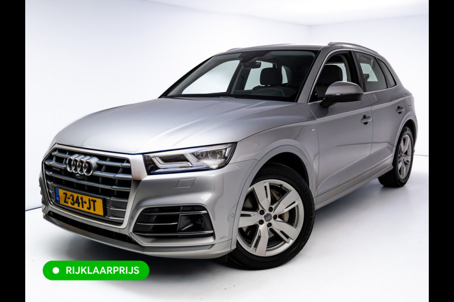Audi Q5 50 TFSI e quattro S-Line | Luchtvering | Elec. trekhaak | Adaptieve cruise | Memory stoel | 360 Camera | Elec. achterklep | Navigatie, DAB, Stoelverwarming, Parkeerassistent, PDC V+A