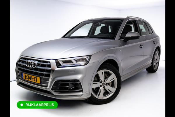 Audi Q5 50 TFSI e quattro S-Line | Luchtvering | Elec. trekhaak | Adaptieve cruise | Memory stoel | 360 Camera | Elec. achterklep | Navigatie, DAB, Stoelverwarming, Parkeerassistent, PDC V+A