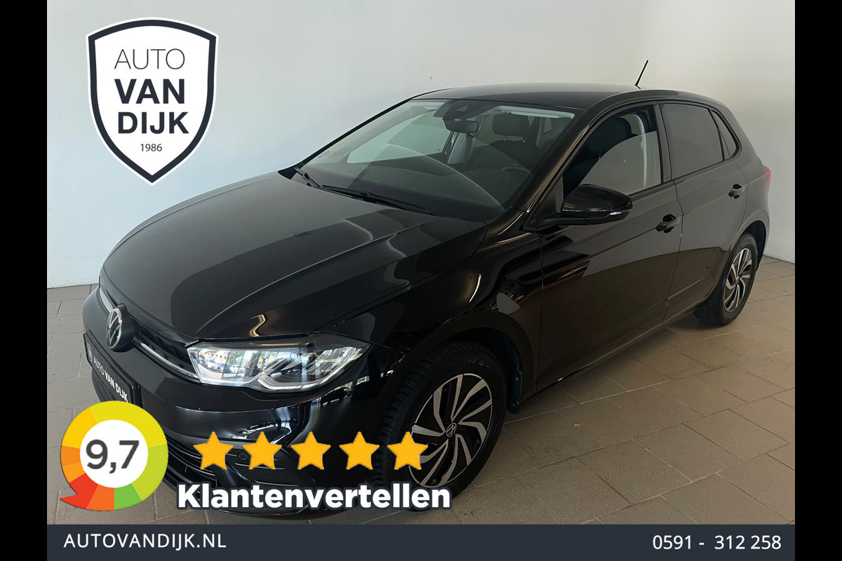 Volkswagen Polo 1.0 TSI Life NW MODEL AIRCO CRUISE PRIVACY GLAS LMV PARKEERSENSOREN APPLE CARPLAY NAVI VIA APP ZWART METALLIC