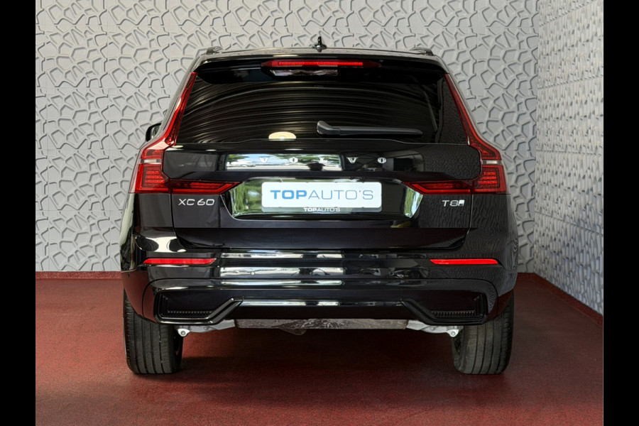 Volvo XC60 2.0 T8 455PK AWD PLUS DARK NIEUWE AUTO HARMAN KARDON 360.CAM STOEL/STUUR VERW LEER