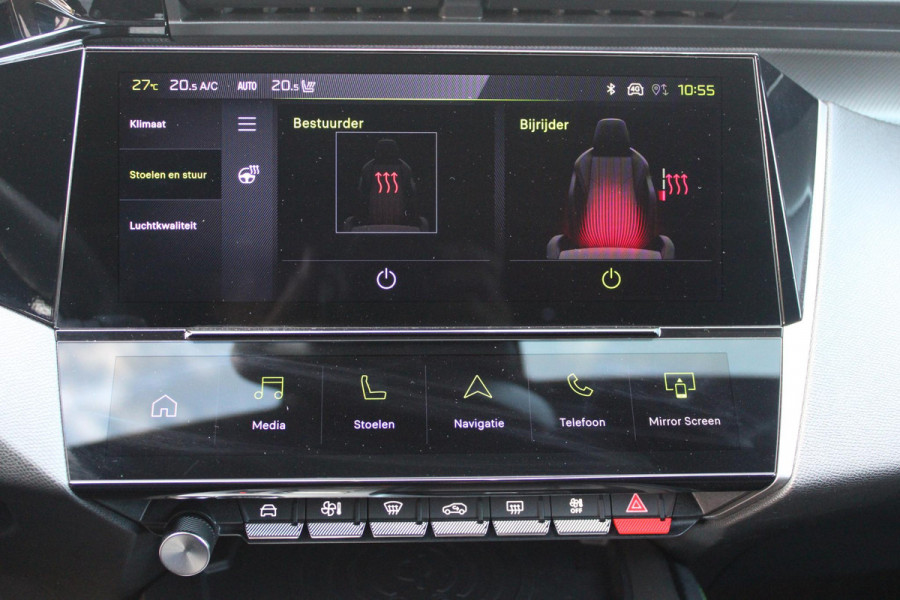 Peugeot 308 SW 1.2 Hybrid 145PK GT AUTOMAAT | PANORAMA SCHUIF/KANTEL DAK | AFNEEMBARE TREKHAAK | NAVIGATIE | SENSATION PACK: FOCAL HIFI SYSTEM (PREMIUM HIFI SYSTEEM MET 10 SPEAKERS)/DRAADLOZE TELEFOONLADER | 360° VISION & DRIVE ASSIST PLUS PACK: ACHTERUITRIJCAMERA 360° VISIOPARK 3 (4 CAMERA'S)/PARKEERHULP VOOR EN ACHTER/ANTI DIEFSTAL ALARM/PEUGEOT i-COCKPIT MET CONFIGUREERBAAR 3D-INSTRUMENTENPANEEL/CLEAN CABIN | ALCANTARA EXECUTIVE PACK: BEKLEDING ALCANTARA/KUNSTLEDER INCL. ELEKTRISCH BEDIENBARE AGR STOEL EN MASSAGE OP BEIDE VOORSTOELEN | 18" LICHTMETALEN VELGEN "PORTLAND" | NAVIG