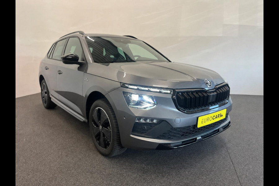 Škoda Kamiq 1.0 TSI Monte Carlo Panoramadak Wegklapbare trekhaak Navigatie Apple Carplay Android Auto Camera Parkeerhulp Adaptive Cruise Control Stoel- en stuurverwarming Virtual Cockpit Full Led Climate Control Lichtmetalen velgen