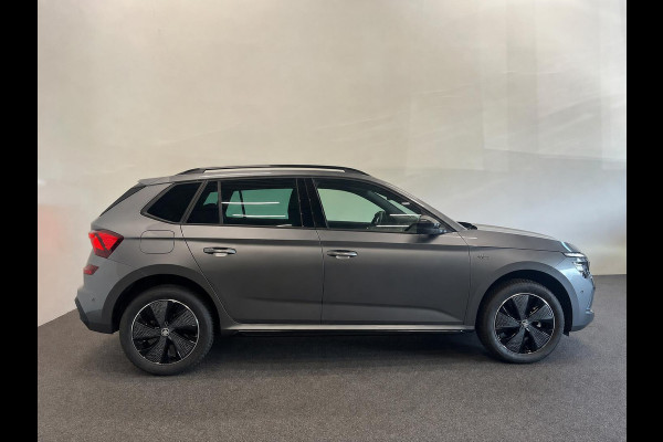 Škoda Kamiq 1.0 TSI Monte Carlo Panoramadak Wegklapbare trekhaak Navigatie Apple Carplay Android Auto Camera Parkeerhulp Adaptive Cruise Control Stoel- en stuurverwarming Virtual Cockpit Full Led Climate Control Lichtmetalen velgen