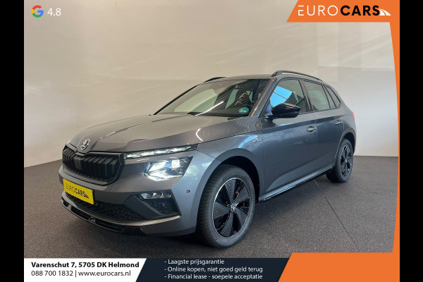 Škoda Kamiq 1.0 TSI Monte Carlo Panoramadak Wegklapbare trekhaak Navigatie Apple Carplay Android Auto Camera Parkeerhulp Adaptive Cruise Control Stoel- en stuurverwarming Virtual Cockpit Full Led Climate Control Lichtmetalen velgen