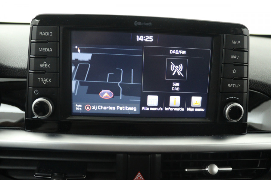 Kia Picanto 1.0 T-GDI GT-Line (STOEL/STUUR VERWARMING, NAVIGATIE, CAMERA, CRUISE CONTROL, PARKEERSENSOREN)