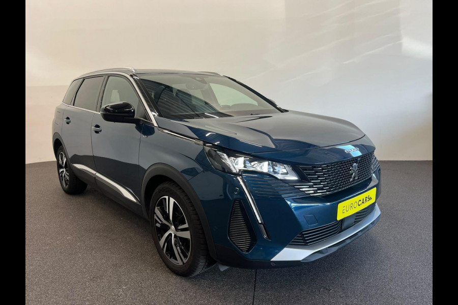 Peugeot 5008 1.2 PureTech GT 7 persoons Panoramdak Trekhaak Navigatie Apple Carplay Android Auto Camera Parkeersensoren Adaptive Cruise Control Memory stoelen Stoelverwarming Elektrische achterklep Full Led Climate Control