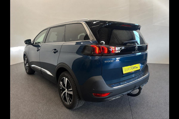Peugeot 5008 1.2 PureTech GT 7 persoons Panoramdak Trekhaak Navigatie Apple Carplay Android Auto Camera Parkeersensoren Adaptive Cruise Control Memory stoelen Stoelverwarming Elektrische achterklep Full Led Climate Control