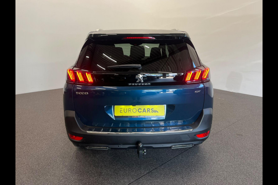 Peugeot 5008 1.2 PureTech GT 7 persoons Panoramdak Trekhaak Navigatie Apple Carplay Android Auto Camera Parkeersensoren Adaptive Cruise Control Memory stoelen Stoelverwarming Elektrische achterklep Full Led Climate Control