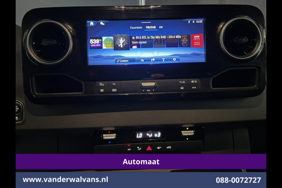 Mercedes-Benz Sprinter 317 CDI 170pk 9G-Tronic Automaat L2H2 2025 model Euro6 Airco | Camera | XXL Navigatie | Adaptieve Cruisecontrol | LED Chauffeursstoel, Parkeersensoren, Stoelverwarming, Bijrijdersbank