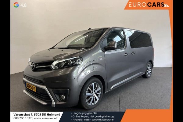 Toyota PROACE Electric Verso L2 Extra Range Luxury 75 kWh 8p Personen bus Panorama dak Lederen bekleding Voorstoelen Climate Control Apple Carplay Android Auto Parkeer sensoren Cruise Control Bumpers in kleur