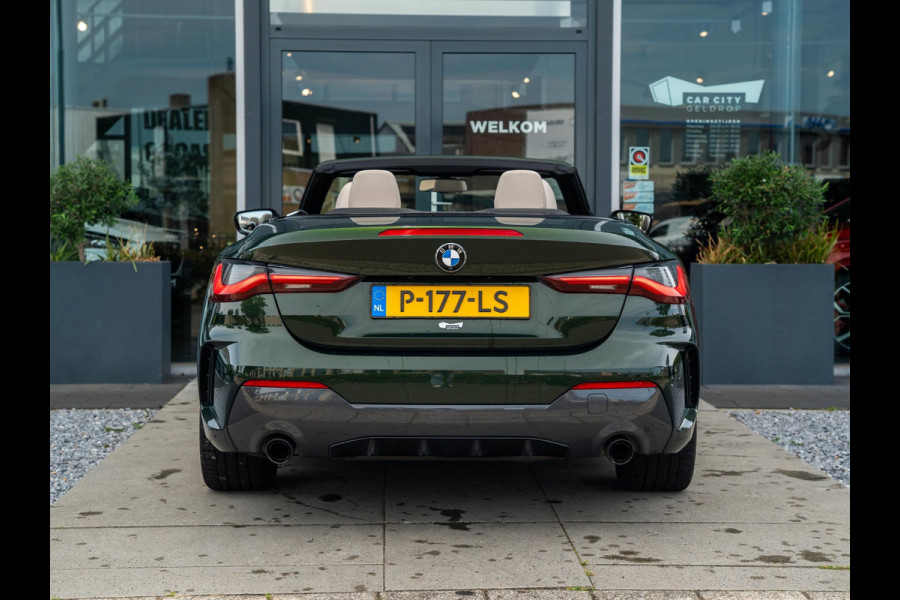 BMW 4 Serie Cabrio 420i High Exec | M-Sport | Laser | Memory | H&K | Keyless | 19" | Stoelverwarming | Carplay | Ambient | Camera