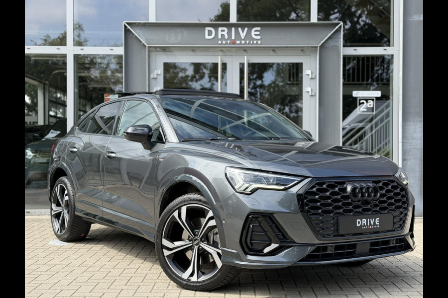 Audi Q3 Sportback 45 TFSI e S-Line |Pano|Memory|Sfeer|ACC|20"|Trekhaak|Daytona-Zwartoptiek