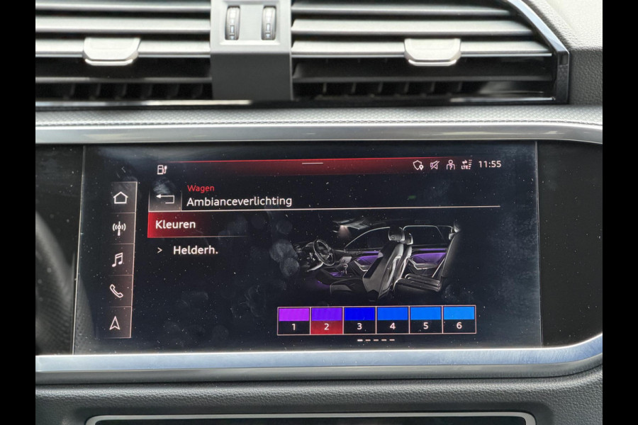 Audi Q3 Sportback 45 TFSI e S-Line |Pano|Memory|Sfeer|ACC|20"|Trekhaak|Daytona-Zwartoptiek