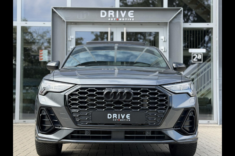 Audi Q3 Sportback 45 TFSI e S-Line |Pano|Memory|Sfeer|ACC|20"|Trekhaak|Daytona-Zwartoptiek
