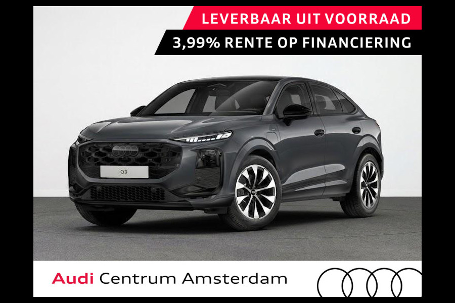 Audi Q3 Sportback S edition e-hybrid 272 pk | Techniekpakket plus | Panorama-glasdak | Optiekpakket zwart-glanzend | Trekhaak mech |