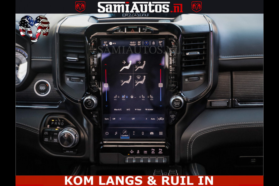 Dodge Ram COBRA HULK PACK | 5.7 V8 402 PK | LIMITED EDITION | HUD | LUCHTVERING | BOM VOL | CREW CAB 5 PERSOONS | DUBBELE CABINE | GRIJSKENTEKEN | | De specialist in Amerikaanse pick‑ups in Nederland en Europa.