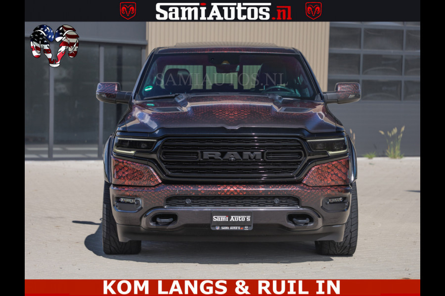 Dodge Ram COBRA HULK PACK | 5.7 V8 402 PK | LIMITED EDITION | HUD | LUCHTVERING | BOM VOL | CREW CAB 5 PERSOONS | DUBBELE CABINE | GRIJSKENTEKEN | | De specialist in Amerikaanse pick‑ups in Nederland en Europa.