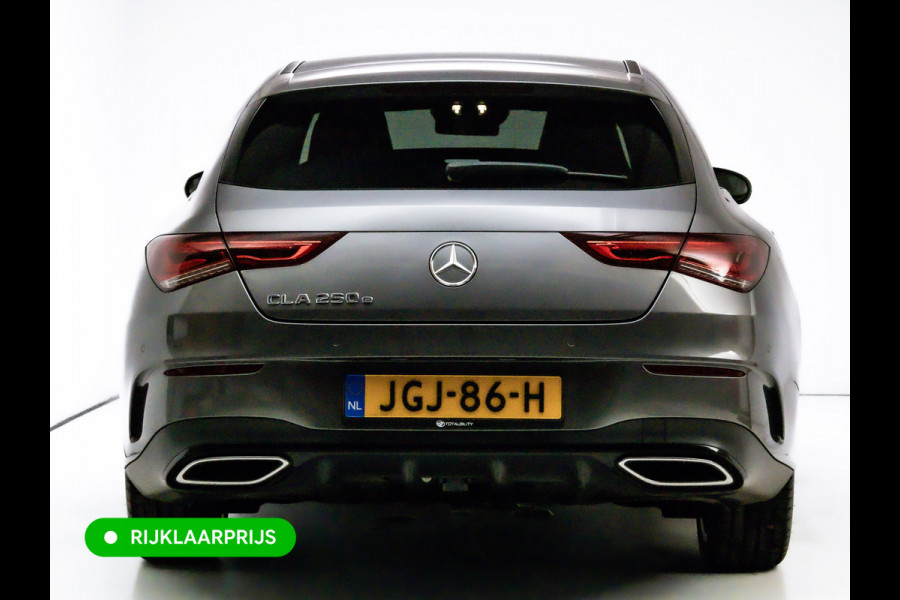 Mercedes-Benz CLA-Klasse Shooting Brake 250 e AMG Line Night Pack 218 PK | Panoramadak | Afn. trekhaak | Stoelverwarming | Navigatie | Sfeerverlichting Camera, Car-play, , Multibeam led, 19"LMV