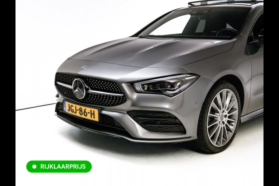 Mercedes-Benz CLA-Klasse Shooting Brake 250 e AMG Line Night Pack 218 PK | Panoramadak | Afn. trekhaak | Stoelverwarming | Navigatie | Sfeerverlichting Camera, Car-play, , Multibeam led, 19"LMV