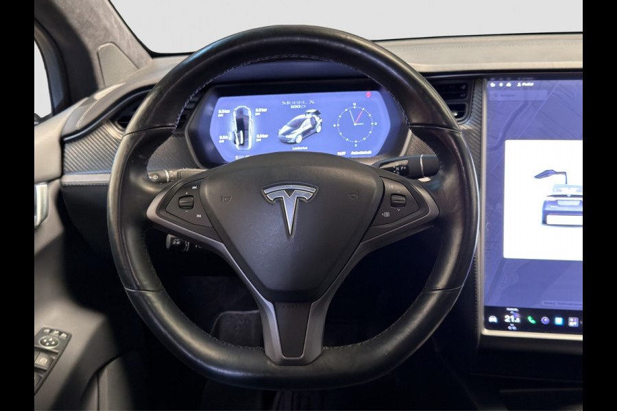 Tesla Model X 100D|Autopilot 2.5|Leder|Trekhaak|90% SOH|Stuur/Stoelverwarming