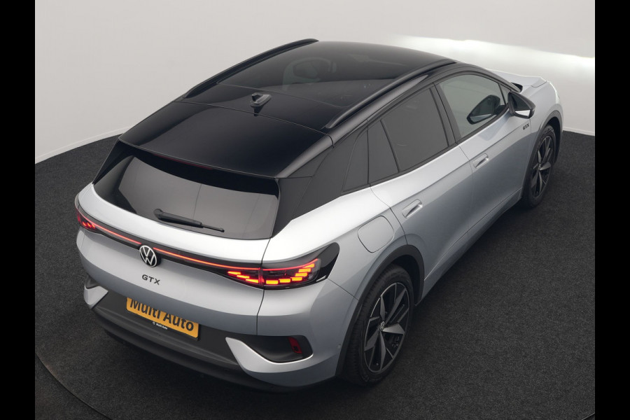 Volkswagen ID.4 GTX 4Motion 77 kWh 300pk Dealer O.H. | Trekhaak Af Fabriek | Panodak | Adaptive Cruise | Camera | IQ Light | Sportstoelen & Stuur Verwarmd | Keyless | Sfeerverlichting | Apple Carplay | Navigatie | DAB | 20"L.M |