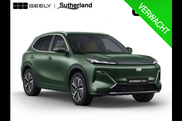 GEELY Starray EM-i 1.5 Max+ 262 PK | Panoramadak | Stoelverwarming & verkoeling | 136Km elektrisch bereik | 360 Camera | Achterbank verwarmd | Parkeersensoren | 19 Inch LMV |