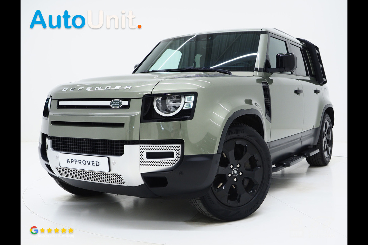 Land Rover Defender 110 2.0 P400e 110 | Panoramadak | Trekhaak | Leder | Stoelventilatie | Luchtvering | 360 | Memory