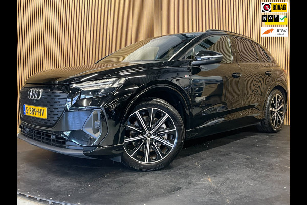 Audi Q4 e-tron 40 S-Line Competition 77 kWh|93%SOH|BLACK|ACC|APPLE CARPLAY|CAMERA|STOELVERWARMING|NAP|NL AUTO|INCL.BTW|1e EIG.|
