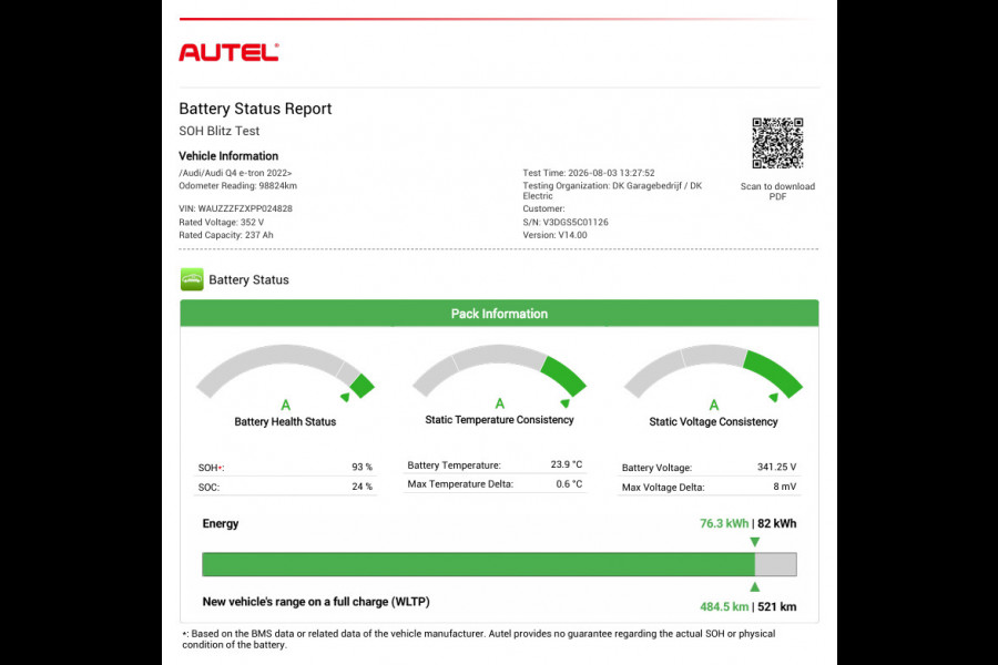 Audi Q4 e-tron 40 S-Line Competition 77 kWh|93%SOH|BLACK|ACC|APPLE CARPLAY|CAMERA|STOELVERWARMING|NAP|NL AUTO|INCL.BTW|1e EIG.|