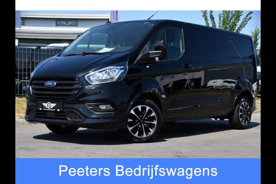Ford Transit Custom 320 2.0 TDCI L2H1 Sport Black Edition Full Options! adaptieve Cruise, Camera, Carplay, Leder, Stoelverwarming, 185pk, LED, Automaat, Uniek!