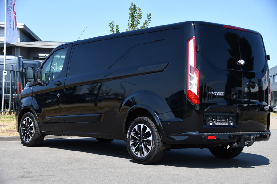 Ford Transit Custom 320 2.0 TDCI L2H1 Sport Black Edition Full Options! adaptieve Cruise, Camera, Carplay, Leder, Stoelverwarming, 185pk, LED, Automaat, Uniek!