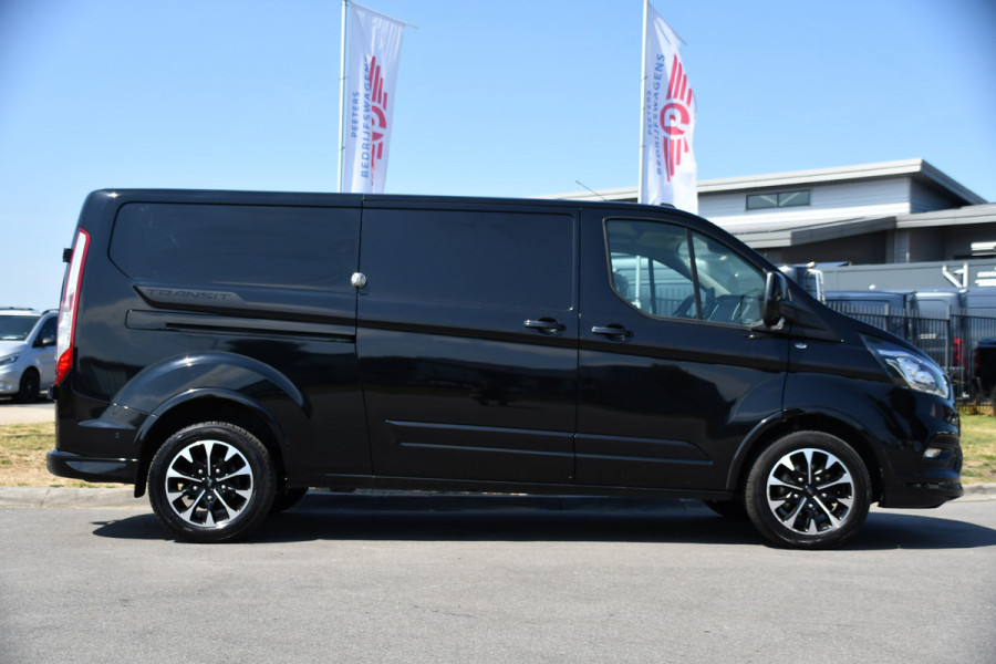 Ford Transit Custom 320 2.0 TDCI L2H1 Sport Black Edition Full Options! adaptieve Cruise, Camera, Carplay, Leder, Stoelverwarming, 185pk, LED, Automaat, Uniek!