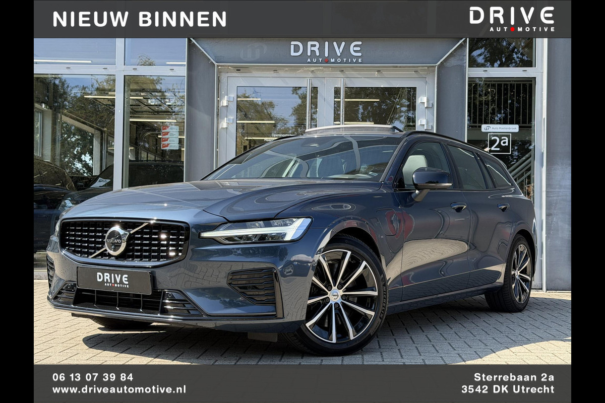 Volvo V60 2.0 T6 Plug-in hybrid 350Pk AWD Plus Dark Long Range|Pano|H/K|360Cam|Pilot|Trekhaak