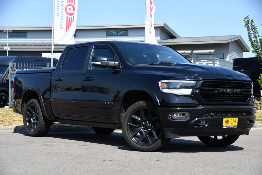 Dodge Ram 1500 5.7 V8 4x4 Crew Cab Laramie Full Options! 360 Camera, Pano, Adaptieve Cruise, LED, 402pk, Leder, Luchtvering, 3500kg Trekhaak, Stoel verkoeling/verwarming, Uniek!