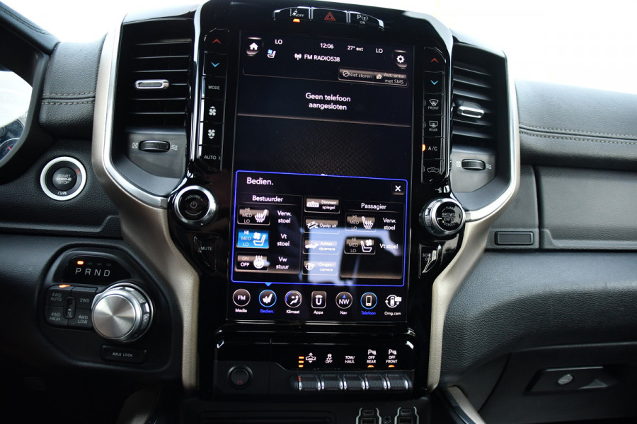 Dodge Ram 1500 5.7 V8 4x4 Crew Cab Laramie Full Options! 360 Camera, Pano, Adaptieve Cruise, LED, 402pk, Leder, Luchtvering, 3500kg Trekhaak, Stoel verkoeling/verwarming, Uniek!