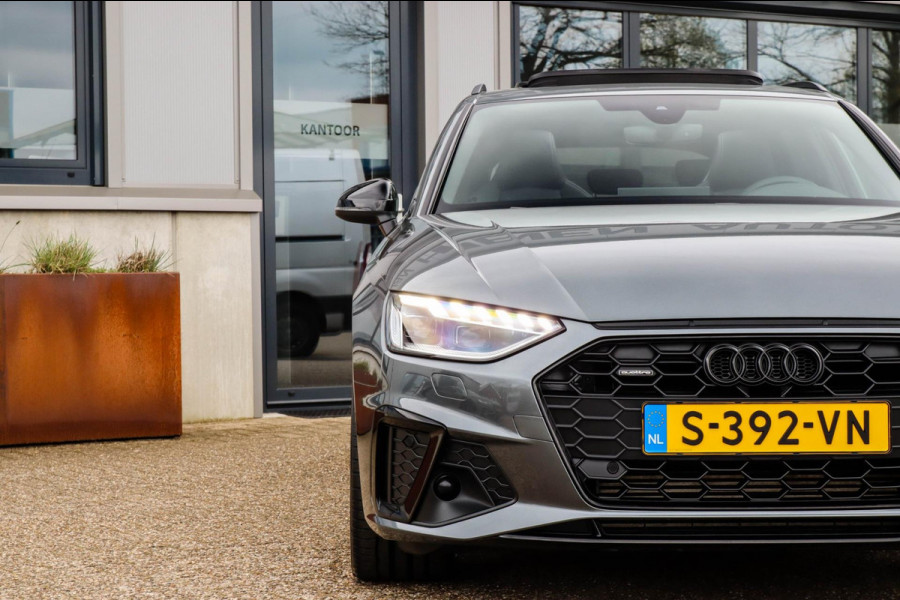 Audi A4 Avant 45 2.0 TFSI Quattro Sport Pro Line S S line Facelift 252pk S-Tronic RS Kuipstoelen|Panoramadak|Virtual Cockpit|Black