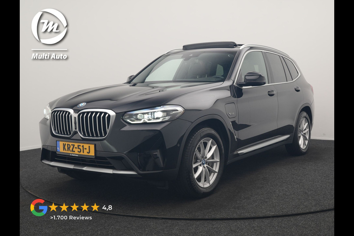 BMW X3 xDrive30e PHEV 293pk Dealer O.H | Trekhaak Af Fabriek | Panodak | 360 Camera | Lederen Sportstoelen Verwarmd | Cruise Control | Apple Carplay | Virtual | Navigatie | DAB | 18"L.M | Plug In Hybrid |