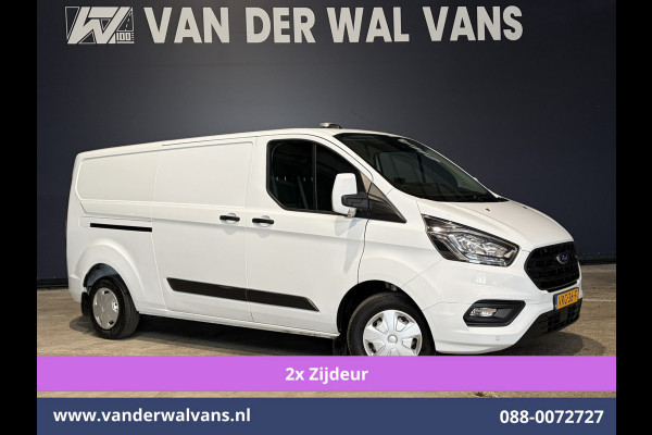Ford Transit Custom 2.0 TDCI 130pk L2H1 Euro6 Airco | 2x zijdeur | Camera | Navigatie | LED | Cruisecontrol | 2800kg Trekhaak Android Auto, Parkeersensoren, Verwarmde voorruit, Bijrijdersbank, Achterklep