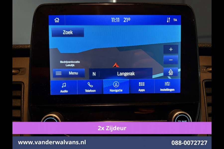 Ford Transit Custom 2.0 TDCI 130pk L2H1 Euro6 Airco | 2x zijdeur | Camera | Navigatie | LED | Cruisecontrol | 2800kg Trekhaak Android Auto, Parkeersensoren, Verwarmde voorruit, Bijrijdersbank, Achterklep