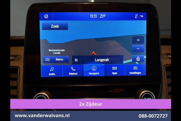 Ford Transit Custom 2.0 TDCI 130pk L2H1 Euro6 Airco | 2x zijdeur | Camera | Navigatie | LED | Cruisecontrol | 2800kg Trekhaak Android Auto, Parkeersensoren, Verwarmde voorruit, Bijrijdersbank, Achterklep