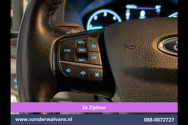 Ford Transit Custom 2.0 TDCI 130pk L2H1 Euro6 Airco | 2x zijdeur | Camera | Navigatie | LED | Cruisecontrol | 2800kg Trekhaak Android Auto, Parkeersensoren, Verwarmde voorruit, Bijrijdersbank, Achterklep