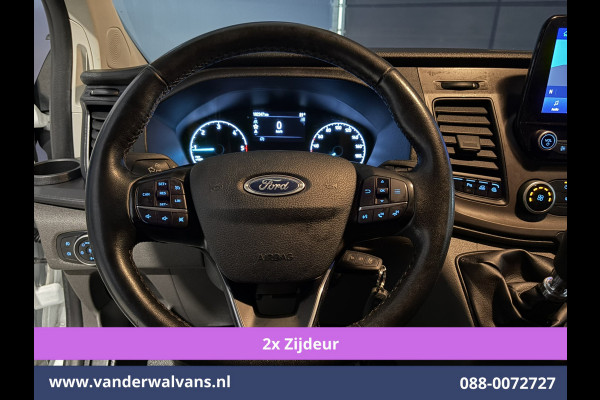 Ford Transit Custom 2.0 TDCI 130pk L2H1 Euro6 Airco | 2x zijdeur | Camera | Navigatie | LED | Cruisecontrol | 2800kg Trekhaak Android Auto, Parkeersensoren, Verwarmde voorruit, Bijrijdersbank, Achterklep