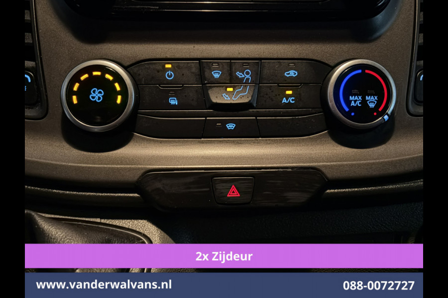 Ford Transit Custom 2.0 TDCI 130pk L2H1 Euro6 Airco | 2x zijdeur | Camera | Navigatie | LED | Cruisecontrol | 2800kg Trekhaak Android Auto, Parkeersensoren, Verwarmde voorruit, Bijrijdersbank, Achterklep