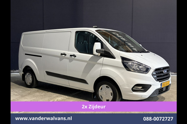 Ford Transit Custom 2.0 TDCI 130pk L2H1 Euro6 Airco | 2x zijdeur | Camera | Navigatie | LED | Cruisecontrol | 2800kg Trekhaak Android Auto, Parkeersensoren, Verwarmde voorruit, Bijrijdersbank, Achterklep