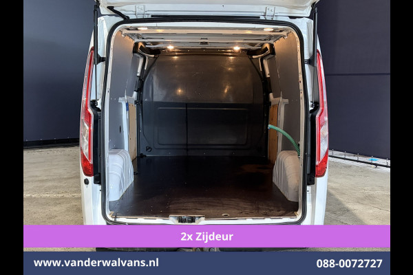 Ford Transit Custom 2.0 TDCI 130pk L2H1 Euro6 Airco | 2x zijdeur | Camera | Navigatie | LED | Cruisecontrol | 2800kg Trekhaak Android Auto, Parkeersensoren, Verwarmde voorruit, Bijrijdersbank, Achterklep