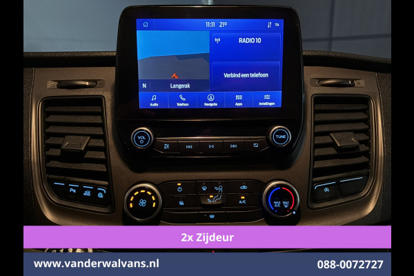 Ford Transit Custom 2.0 TDCI 130pk L2H1 Euro6 Airco | 2x zijdeur | Camera | Navigatie | LED | Cruisecontrol | 2800kg Trekhaak Android Auto, Parkeersensoren, Verwarmde voorruit, Bijrijdersbank, Achterklep