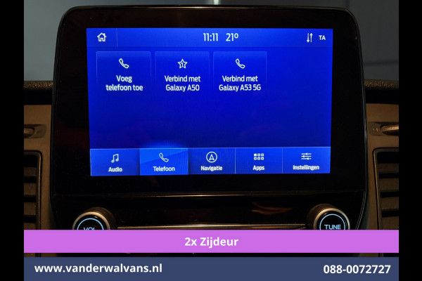 Ford Transit Custom 2.0 TDCI 130pk L2H1 Euro6 Airco | 2x zijdeur | Camera | Navigatie | LED | Cruisecontrol | 2800kg Trekhaak Android Auto, Parkeersensoren, Verwarmde voorruit, Bijrijdersbank, Achterklep
