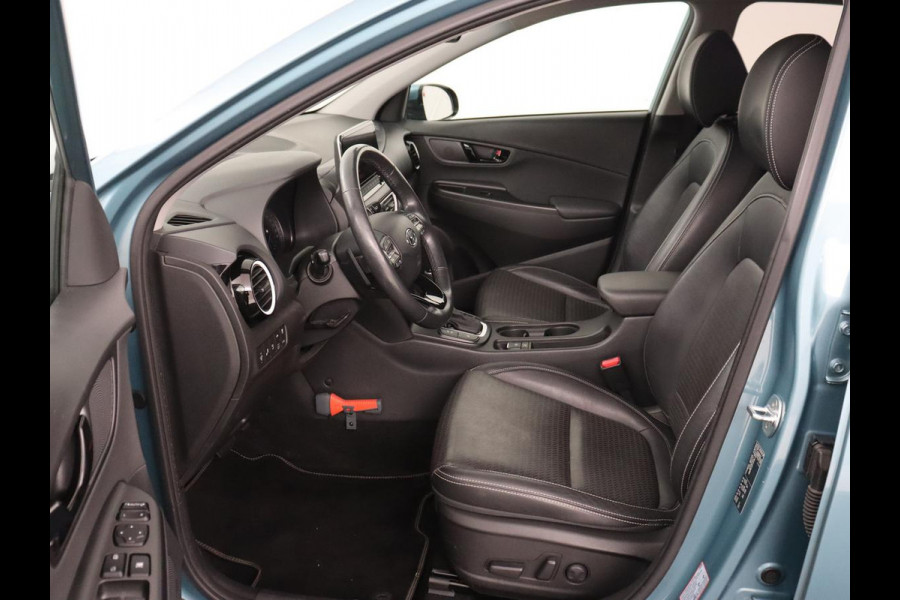 Hyundai Kona 1.6 GDI HEV Premium | Stoelventilatie | Leder 1e eigenaar | Adaptive cruise | Head-Up | Trekhaak | Achterbankverwarming | Carplay | Navigatie | Keyless | Krell Audio | Side Assist | Stoelverwarming